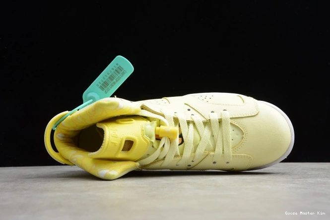 Floral Dynamic Jordan 6 Air Yellow 543390-800 Retro (GS) 0706